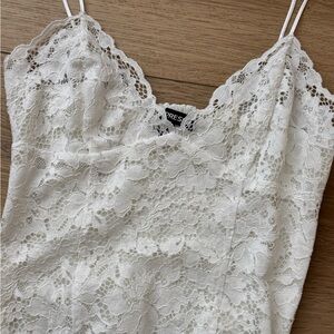 Express Ivory Lace Bodysuit